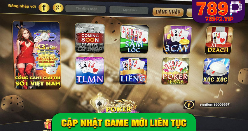 Cập nhật game mới liên tục